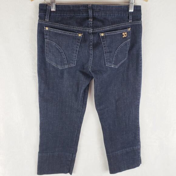 Joe's Jeans Cropped Jeans Women 28 Socialite Kicker Blue Dark Wash Denim - Picture 4 of 10